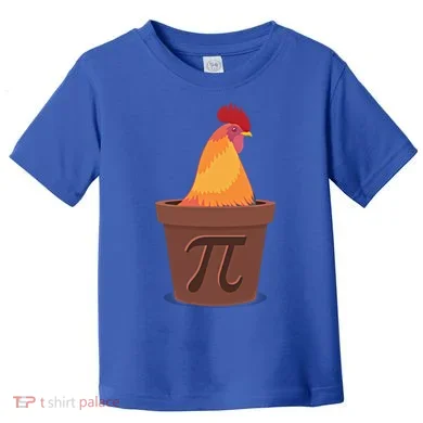 Chicken Pot Pie Pi Funny Math Cooking Gift Toddler T-Shirt