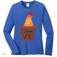 Chicken Pot Pie Pi Funny Math Cooking Gift Women's Long Sleeve Shirt thumb 0