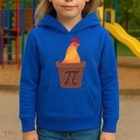 Chicken Pot Pie Pi Funny Math Cooking Gift Kids Hoodie thumb 3