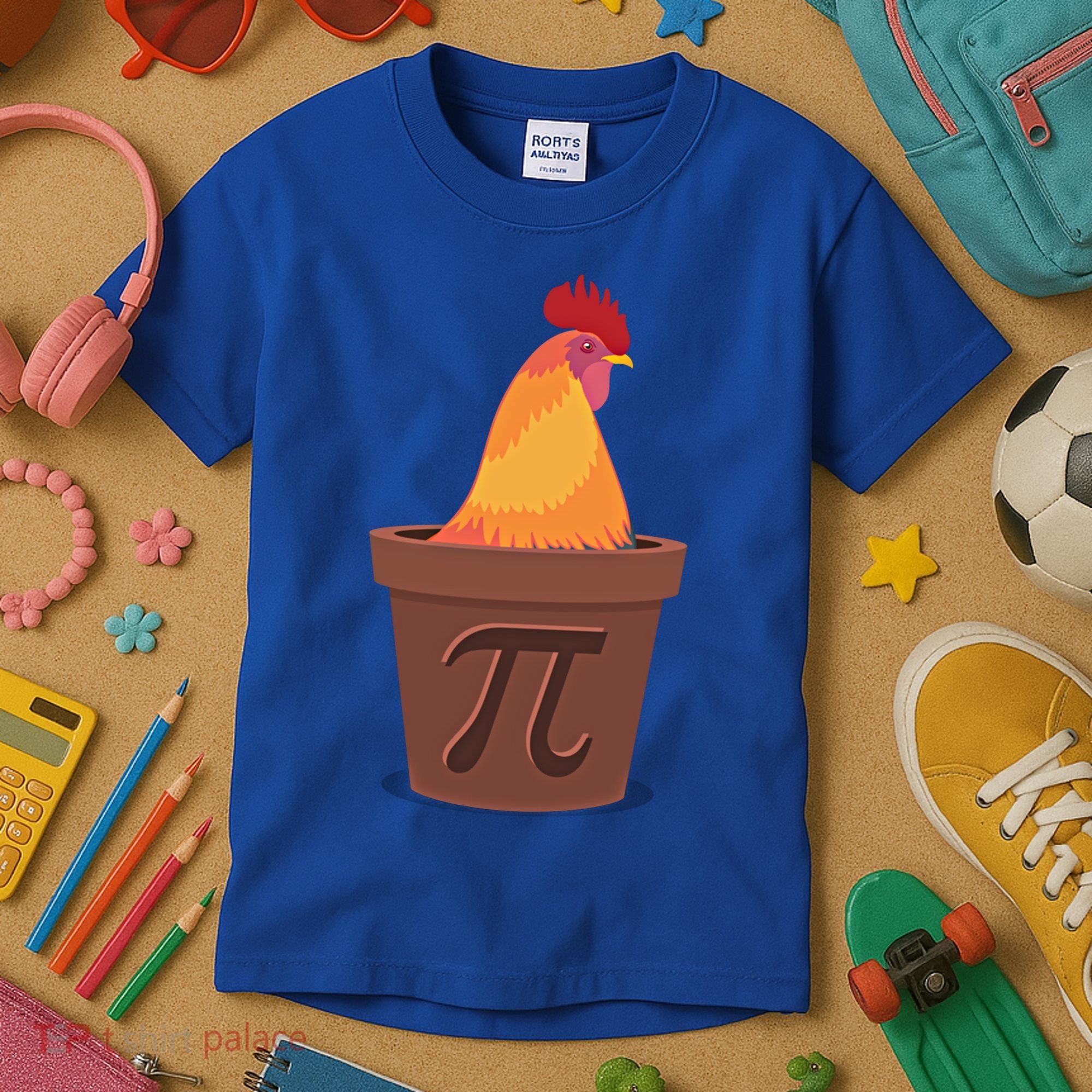 Chicken Pot Pie Pi Funny Math Cooking Gift Kids T-Shirt