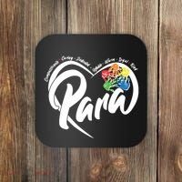 Cute Para Paraprofessional Teacher Heart Coaster thumb 0