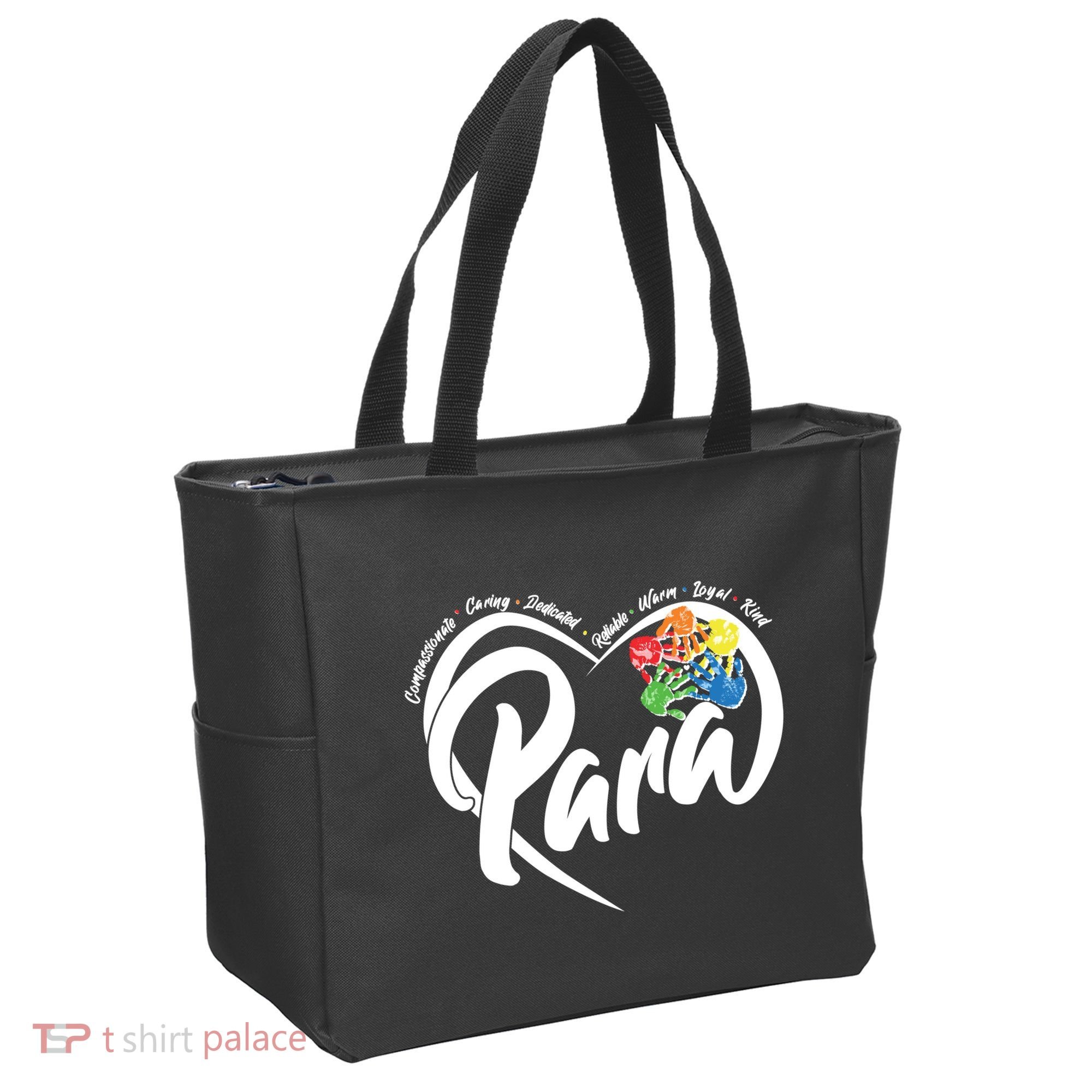 Cute Para Paraprofessional Teacher Heart Tote Bag