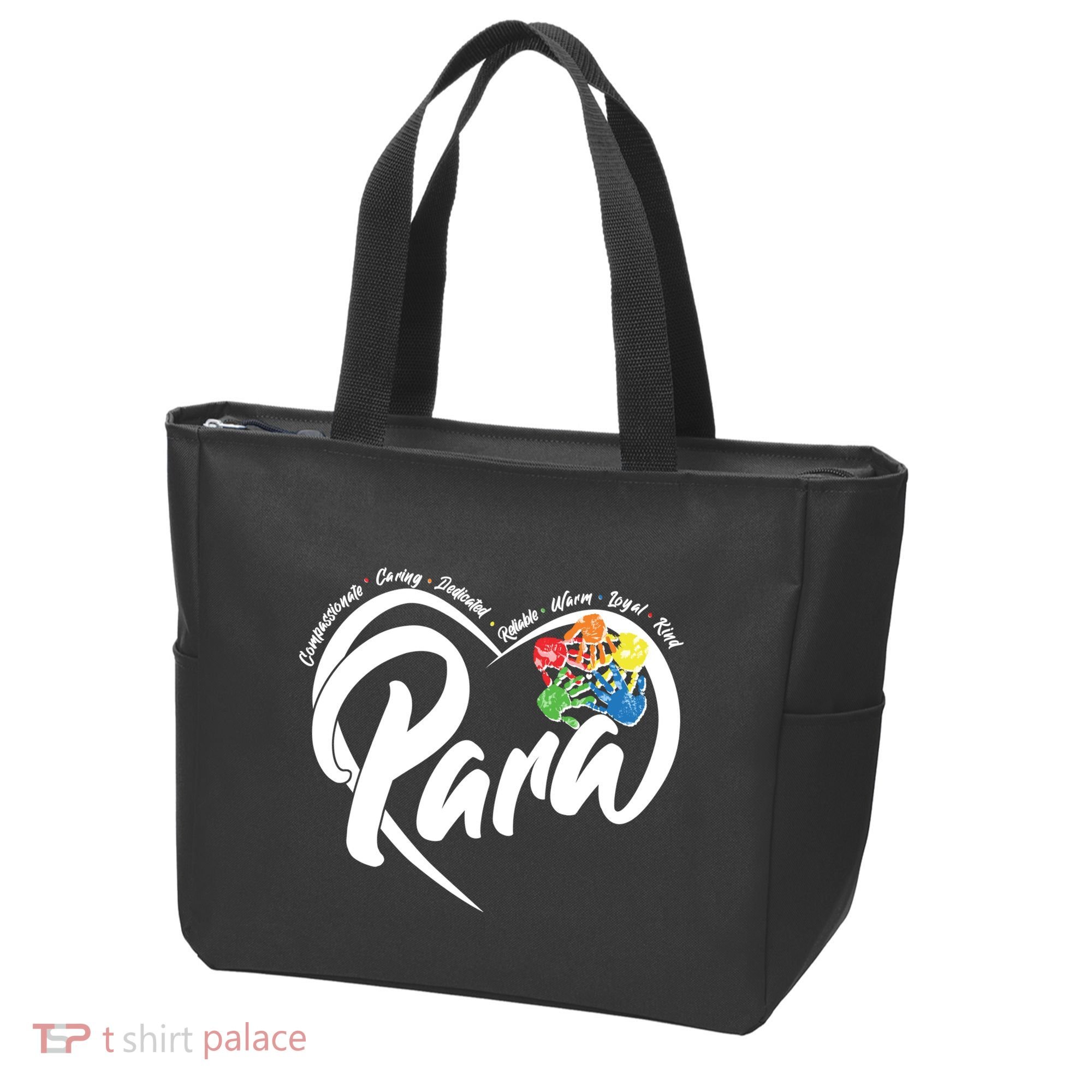 Cute Para Paraprofessional Teacher Heart Tote Bag