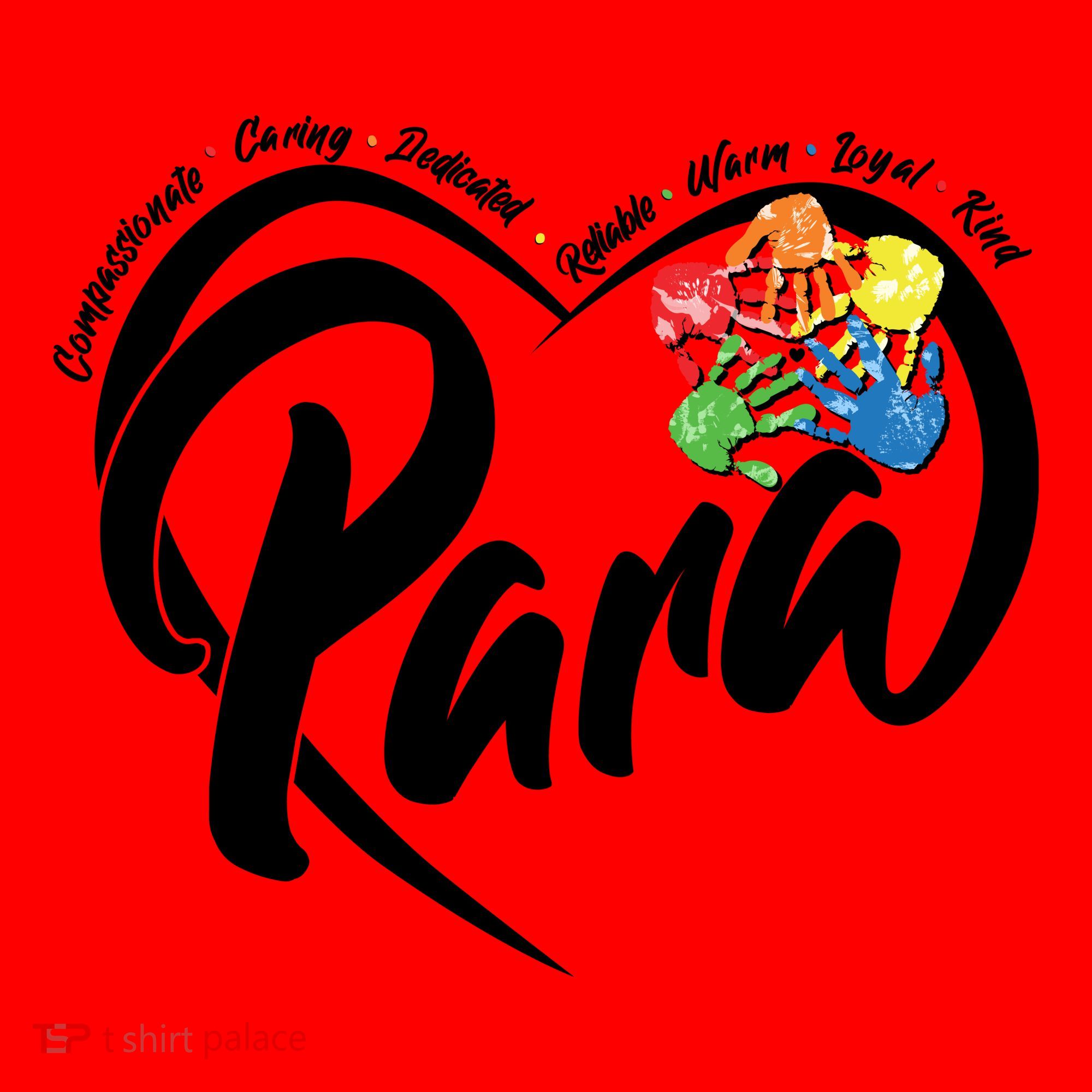 Cute Para Paraprofessional Teacher Heart Santa Hat