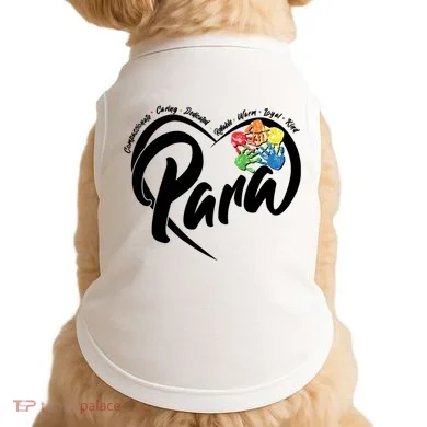 Cute Para Paraprofessional Teacher Heart Doggie Tank
