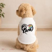 Cute Para Paraprofessional Teacher Heart Doggie Tank thumb 2