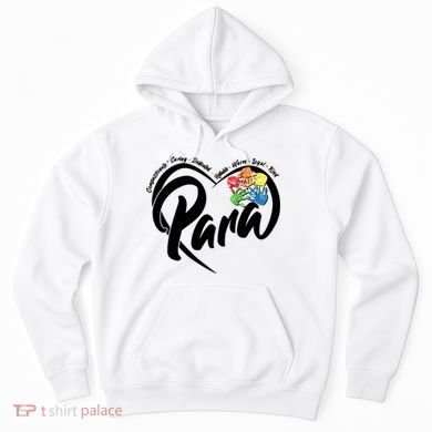 Cute Para Paraprofessional Teacher Heart Hoodie