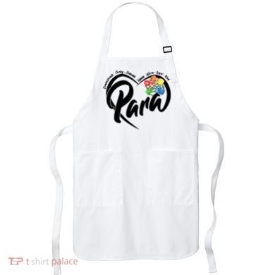 Cute Para Paraprofessional Teacher Heart Apron