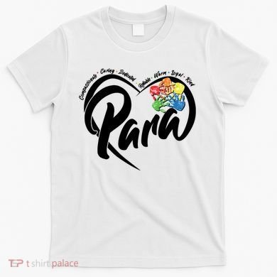 Cute Para Paraprofessional Teacher Heart T-Shirt