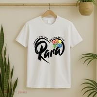 Cute Para Paraprofessional Teacher Heart T-Shirt thumb 2