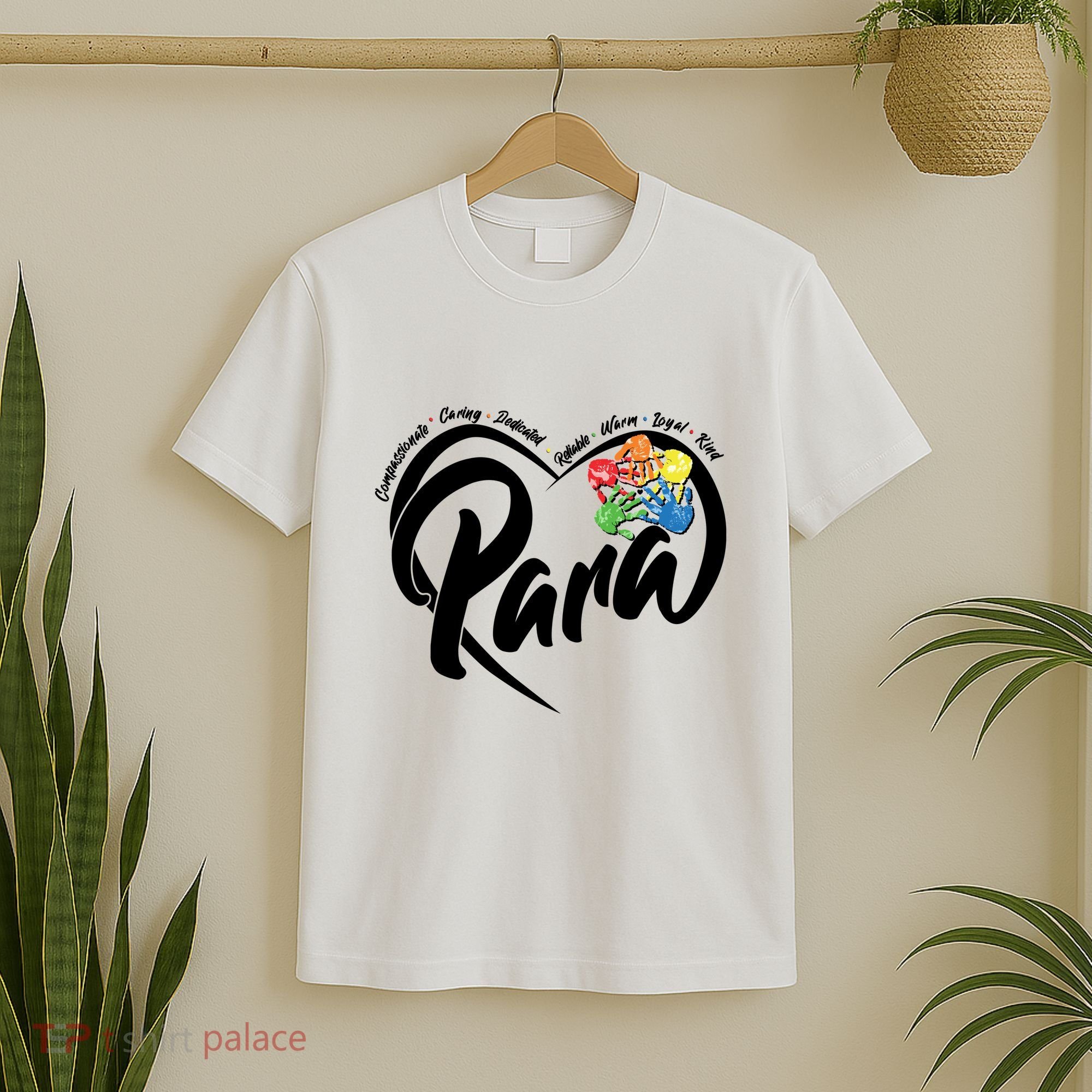 Cute Para Paraprofessional Teacher Heart T-Shirt