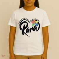 Cute Para Paraprofessional Teacher Heart T-Shirt thumb 4