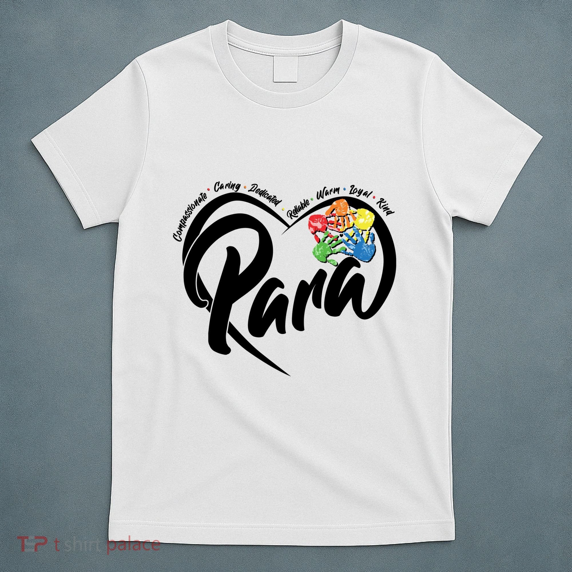 Cute Para Paraprofessional Teacher Heart T-Shirt