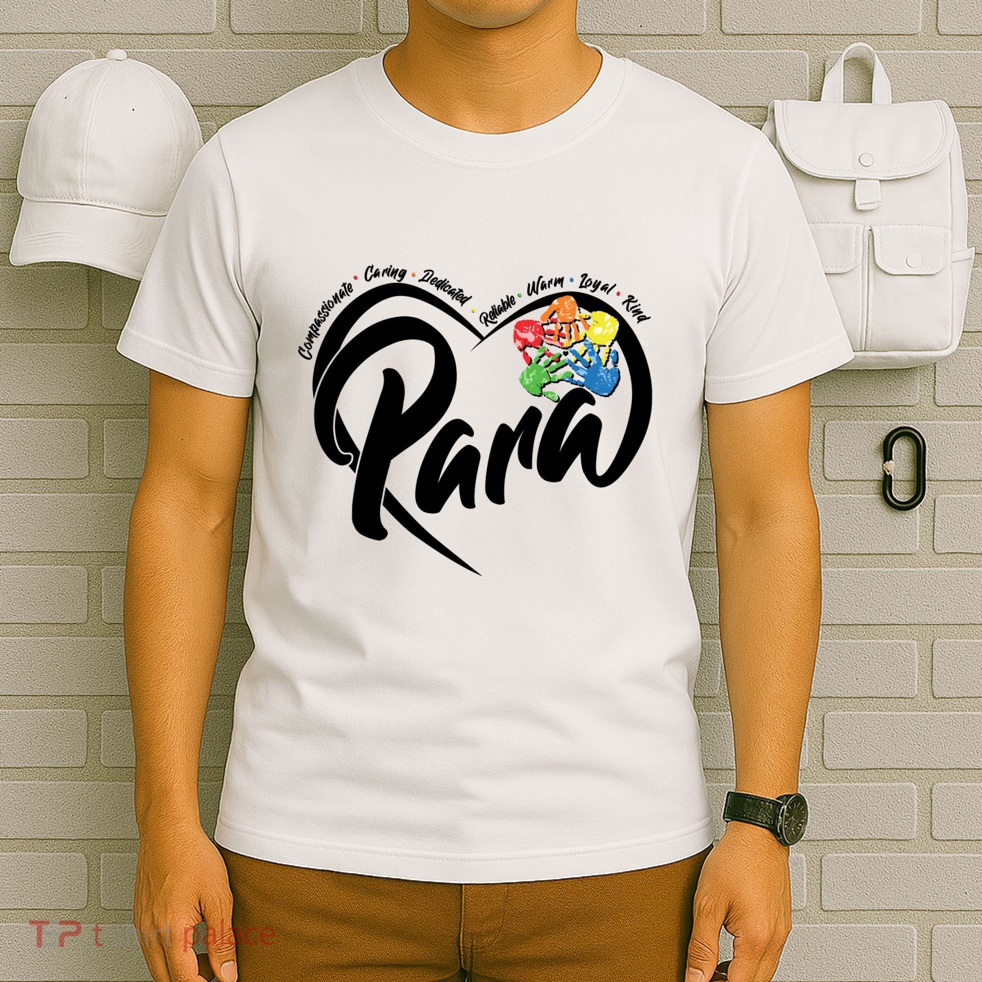 Cute Para Paraprofessional Teacher Heart T-Shirt