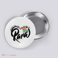 Cute Para Paraprofessional Teacher Heart Button thumb 0