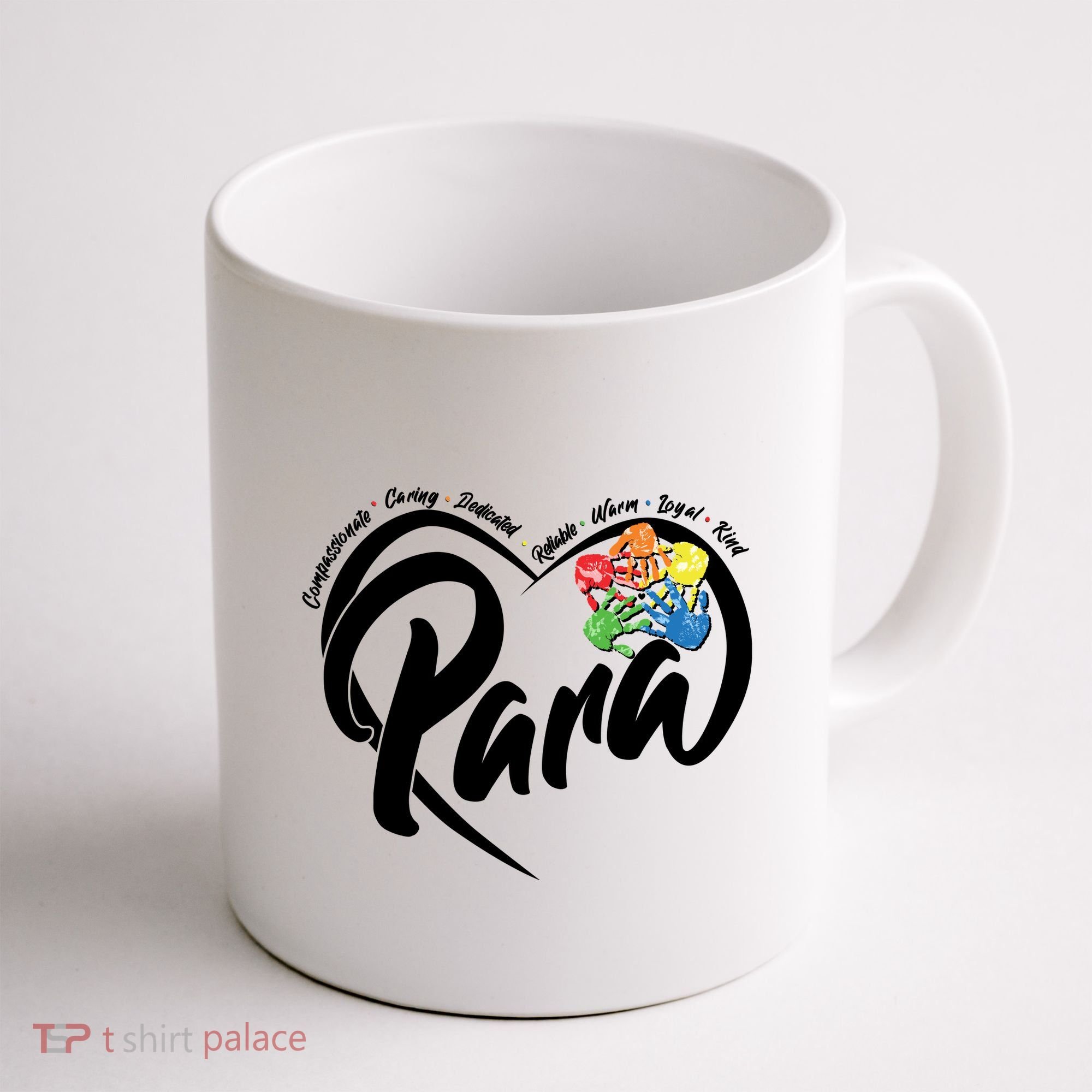 Cute Para Paraprofessional Teacher Heart Coffee Mug