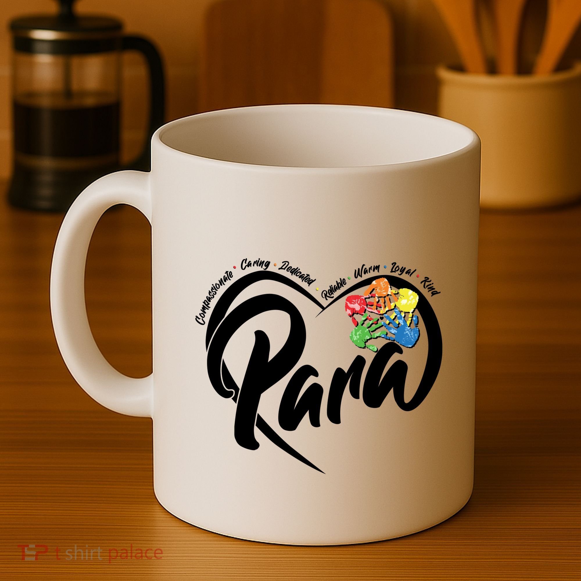 Cute Para Paraprofessional Teacher Heart Coffee Mug