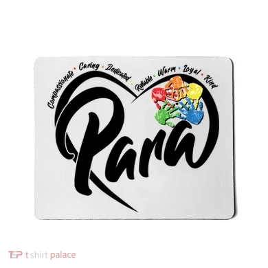 Cute Para Paraprofessional Teacher Heart Mousepad