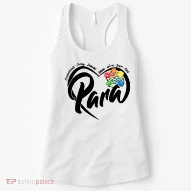 Cute Para Paraprofessional Teacher Heart Women's Tank Top