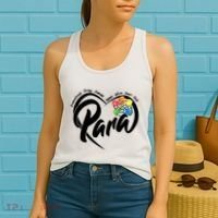 Cute Para Paraprofessional Teacher Heart Women's Tank Top thumb 2