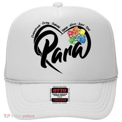Cute Para Paraprofessional Teacher Heart Hat