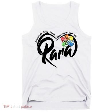 Cute Para Paraprofessional Teacher Heart Tank Top