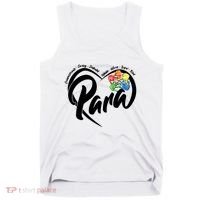 Cute Para Paraprofessional Teacher Heart Tank Top thumb 0
