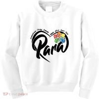 Cute Para Paraprofessional Teacher Heart Kids Sweatshirt thumb 0
