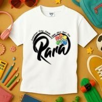 Cute Para Paraprofessional Teacher Heart Kids T-Shirt thumb 3