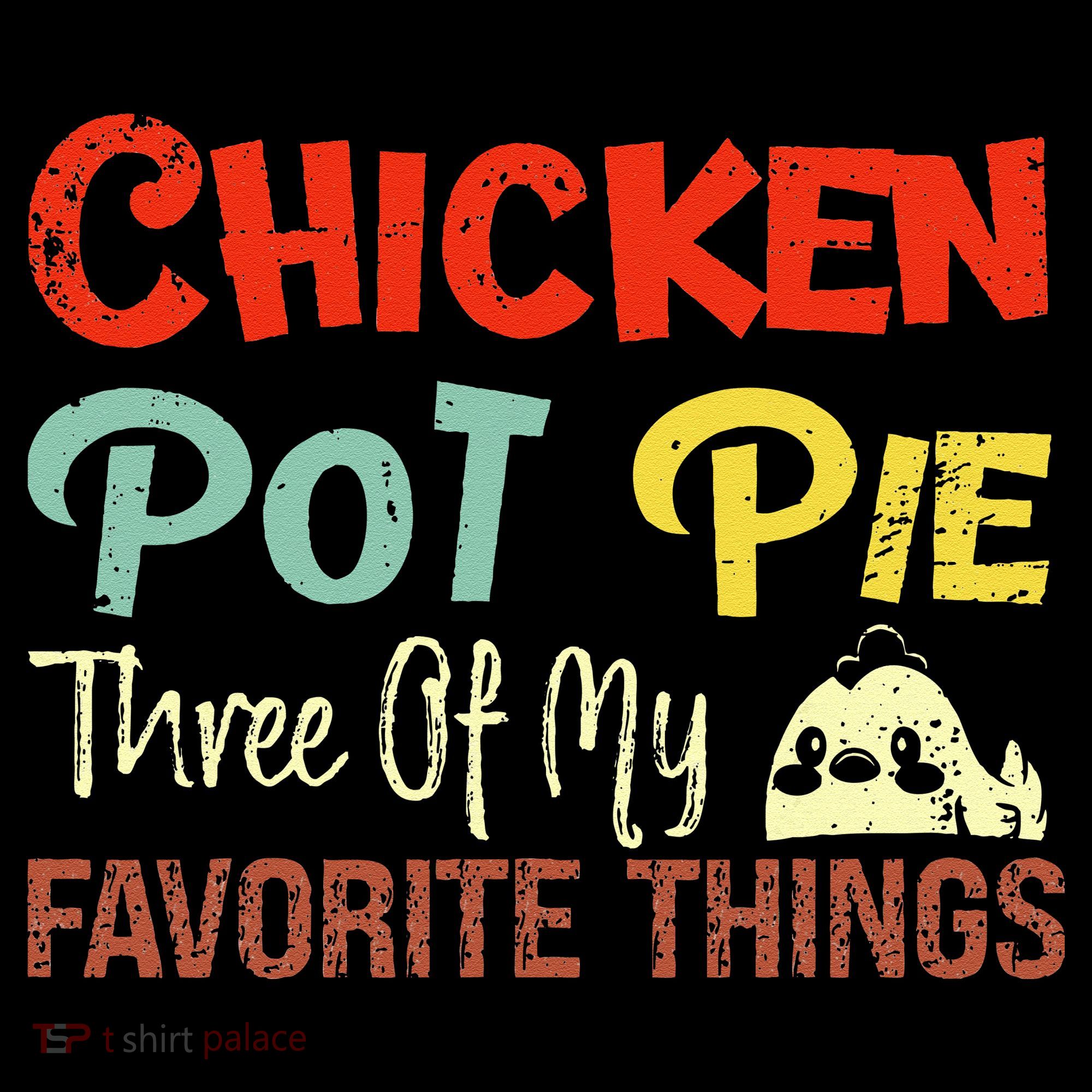 Chicken Pot Pie Three Of My Favorite Things Funny Pot Pi USA-Made Doggie Bandana