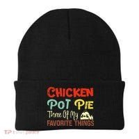 Chicken Pot Pie Three Of My Favorite Things Funny Pot Pi Beanie thumb 0