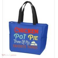 Chicken Pot Pie Three Of My Favorite Things Funny Pot Pi Tote Bag thumb 3