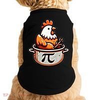 Chicken Pot Pie Funny Math Pun Chicken Pot Pi Day Gift Doggie Tank thumb 0