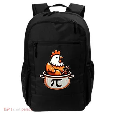 Chicken Pot Pie Funny Math Pun Chicken Pot Pi Day Gift Backpack