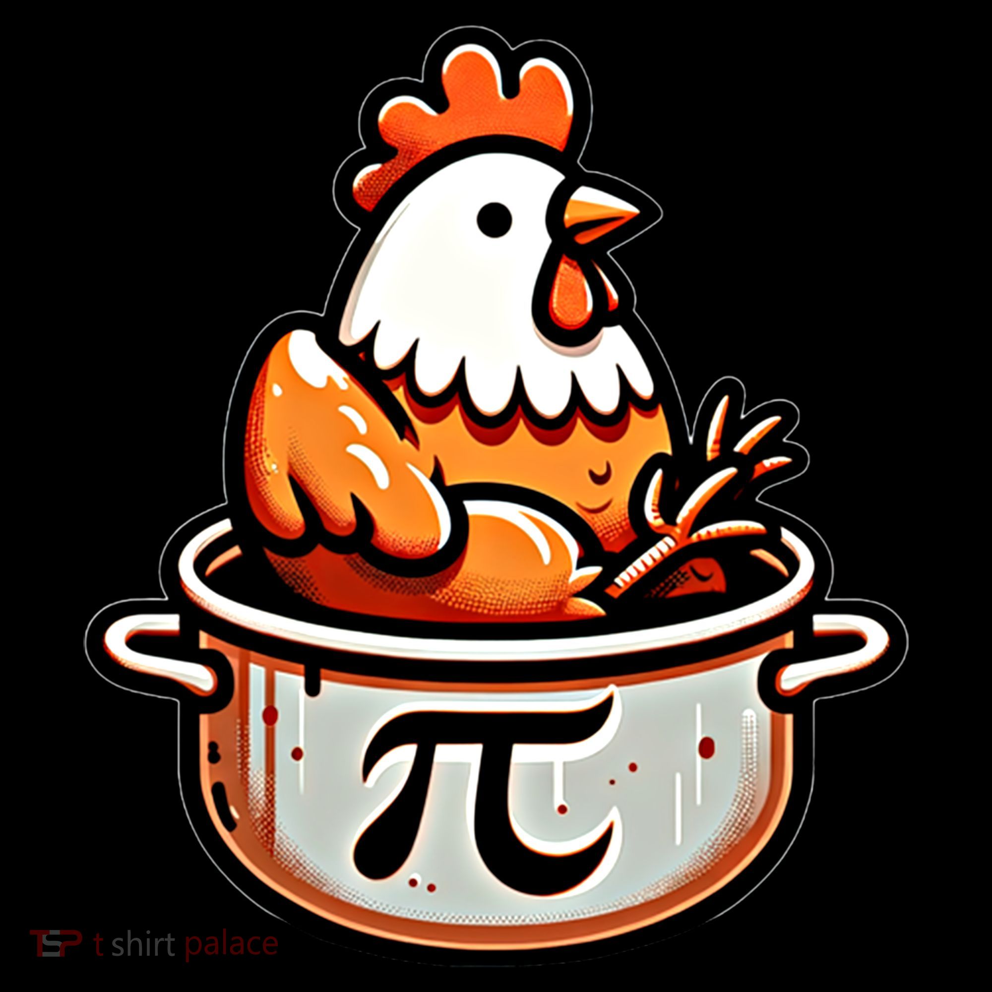 Chicken Pot Pie Funny Math Pun Chicken Pot Pi Day Gift Backpack