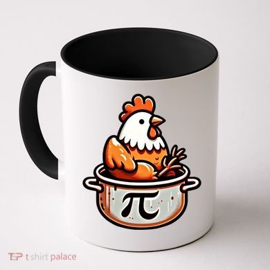 Chicken Pot Pie Funny Math Pun Chicken Pot Pi Day Gift Coffee Mug