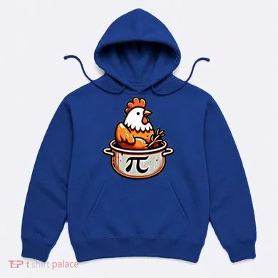 Chicken Pot Pie Funny Math Pun Chicken Pot Pi Day Gift Hoodie