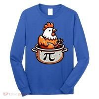 Chicken Pot Pie Funny Math Pun Chicken Pot Pi Day Gift Long Sleeve Shirt thumb 0