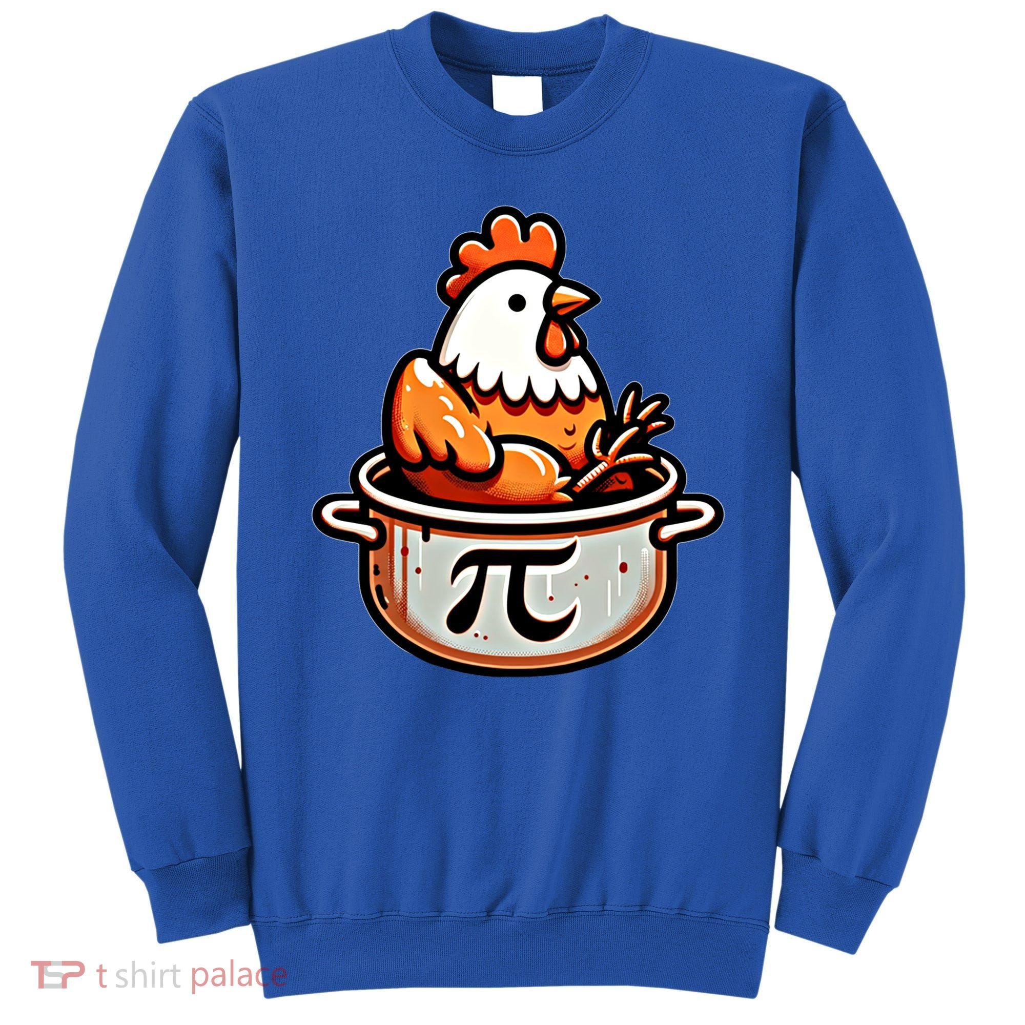 Chicken Pot Pie Funny Math Pun Chicken Pot Pi Day Gift Sweatshirt