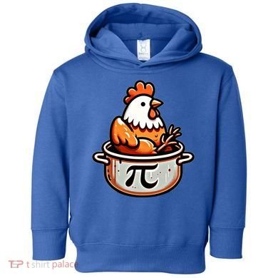 Chicken Pot Pie Funny Math Pun Chicken Pot Pi Day Gift Toddler Hoodie