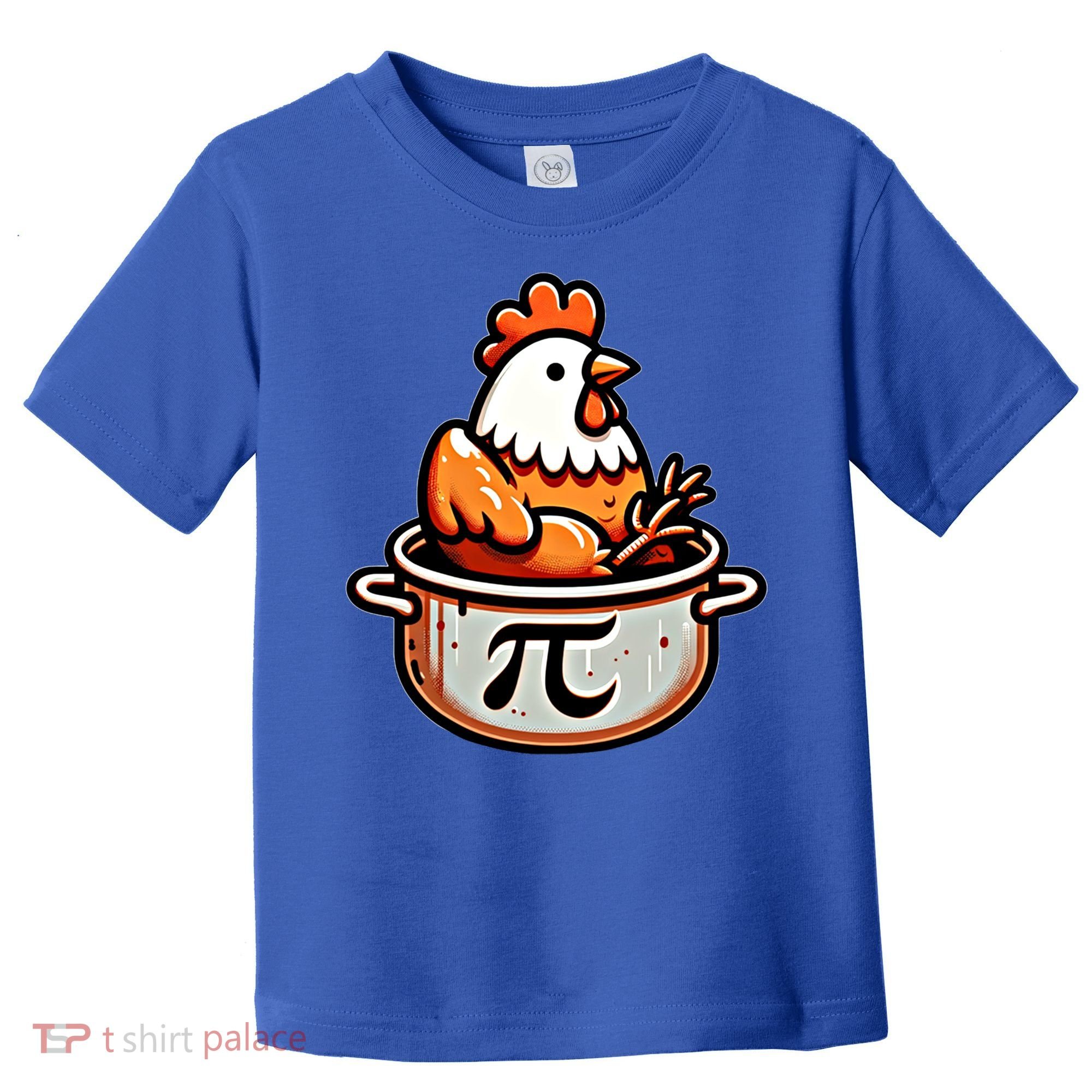 Chicken Pot Pie Funny Math Pun Chicken Pot Pi Day Gift Toddler T-Shirt