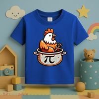 Chicken Pot Pie Funny Math Pun Chicken Pot Pi Day Gift Toddler T-Shirt thumb 3