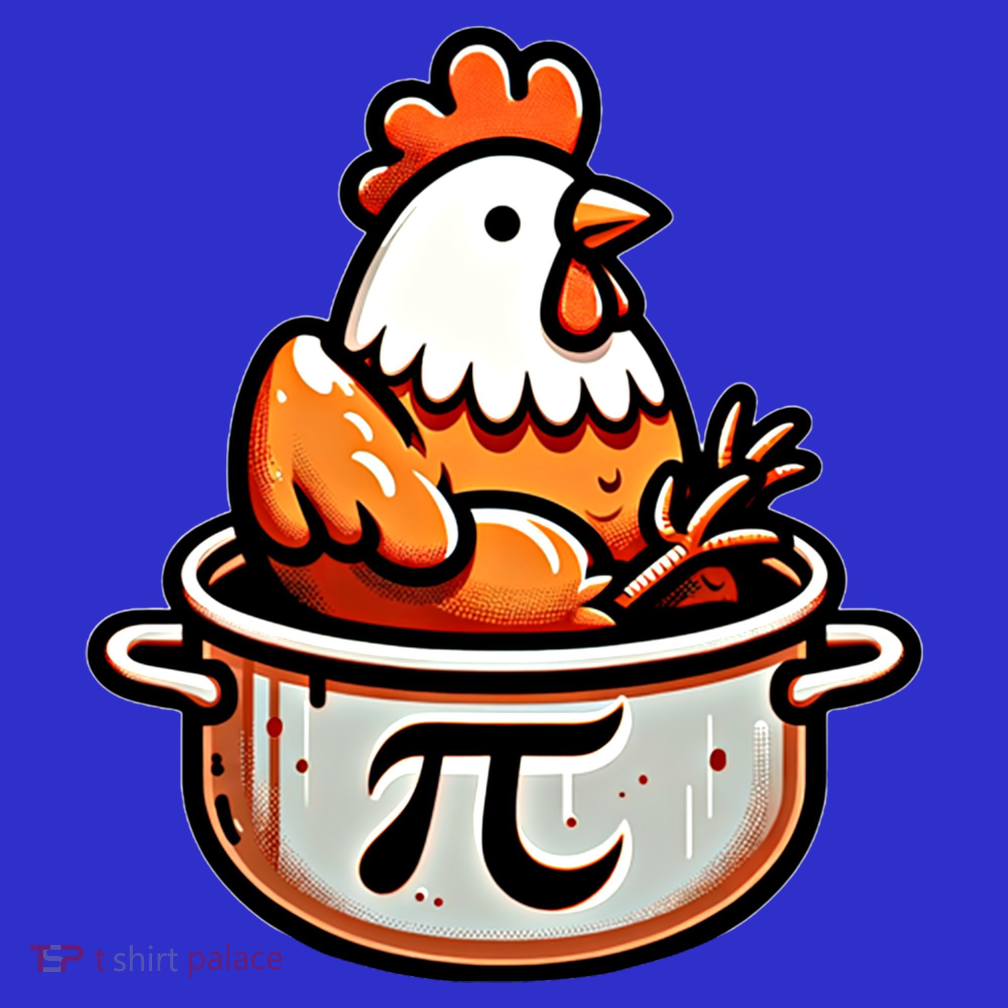 Chicken Pot Pie Funny Math Pun Chicken Pot Pi Day Gift Toddler T-Shirt