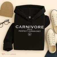 Carnivore Ph.D Perfect Human Diet Meat Eater Hoodie thumb 4