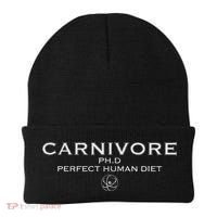 Carnivore Ph.D Perfect Human Diet Meat Eater Beanie thumb 0