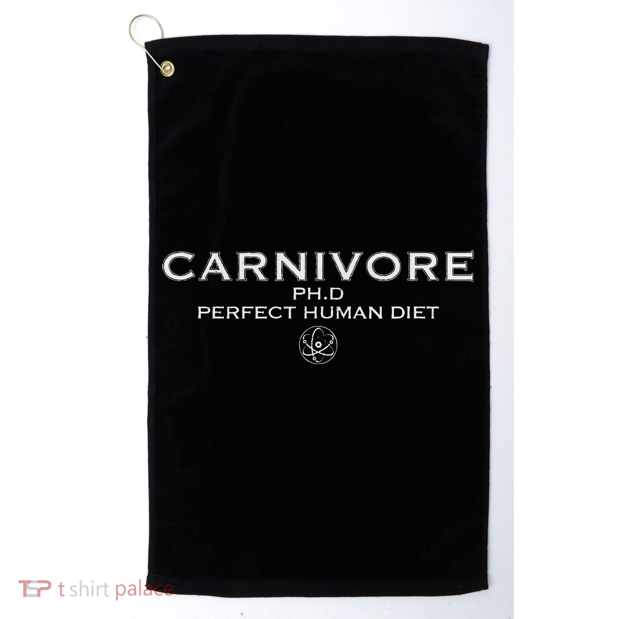 Carnivore Ph.D Perfect Human Diet Meat Eater Golf Towel