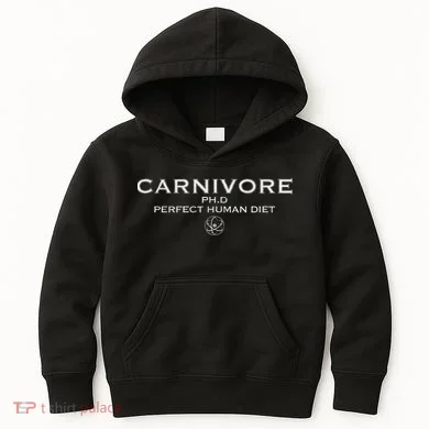 Carnivore Ph.D Perfect Human Diet Meat Eater Kids Hoodie