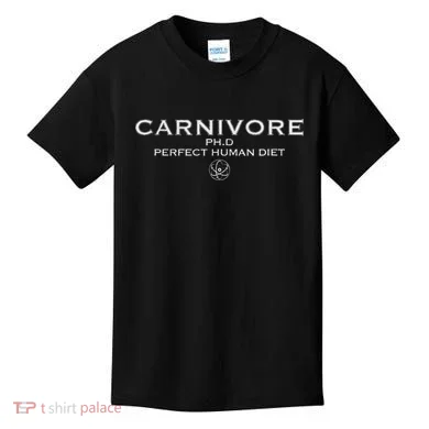 Carnivore Ph.D Perfect Human Diet Meat Eater Kids T-Shirt