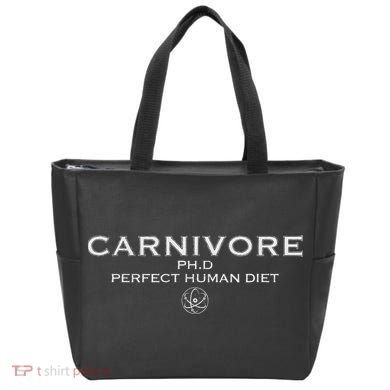 Carnivore Ph.D Perfect Human Diet Meat Eater Tote Bag