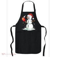 Christmas Pickleball Player Funny Pickleball Snowman Xmas Gift Apron thumb 0